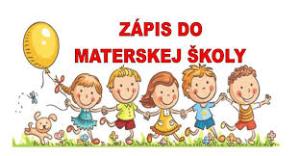 ZÁPIS DETÍ DO MŠ - BEÍRATÁS AZ ÓVODÁBA 1